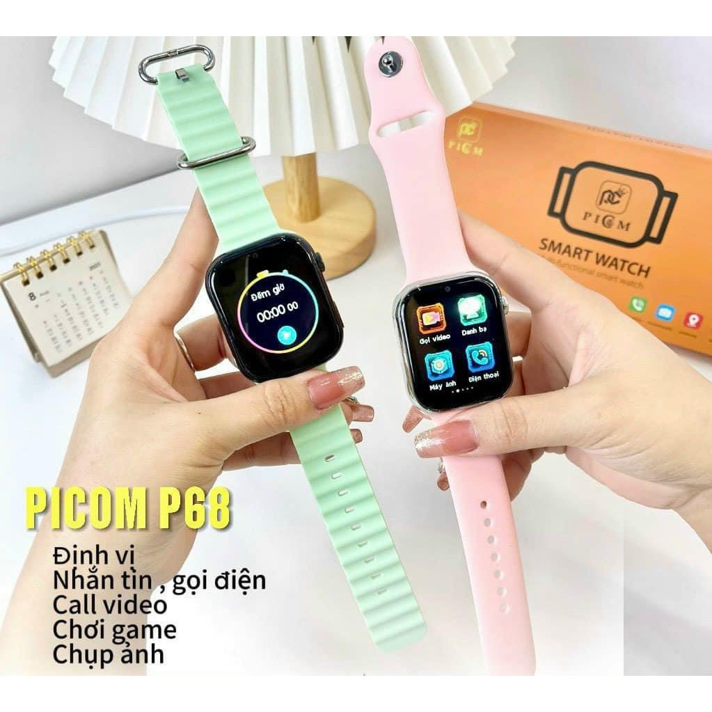Đồng hồ định vị trẻ em Picom P68 plus đen Shop