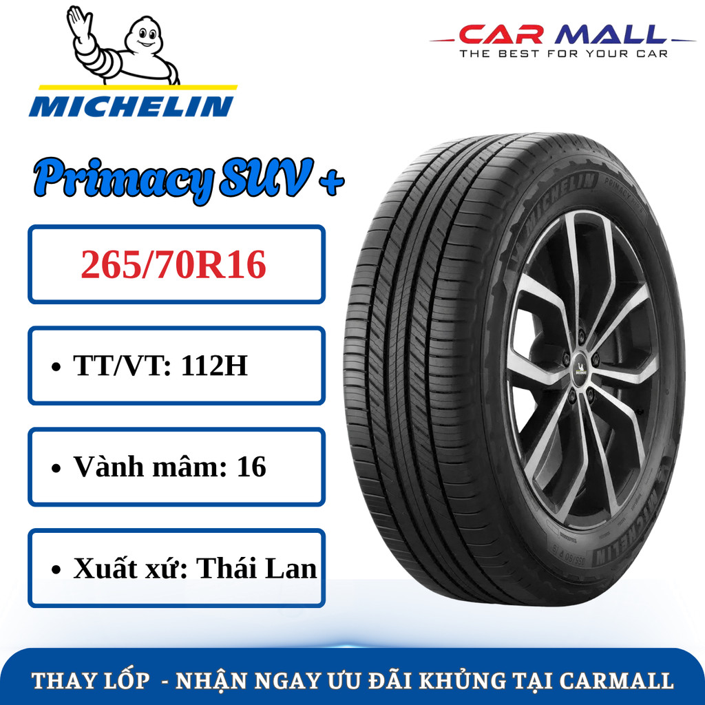 Lốp xe ô tô MICHELIN 265/70R16 Primacy SUV+