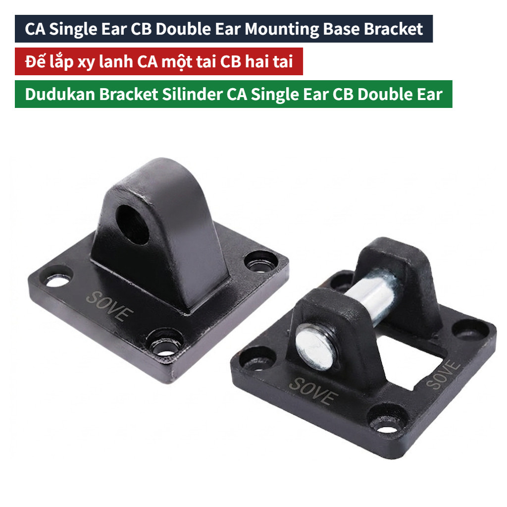 CB Single Ear Cylinder Base Thickened Cast Iron CB Base, Pneumatic Cylinder Mounting Seat