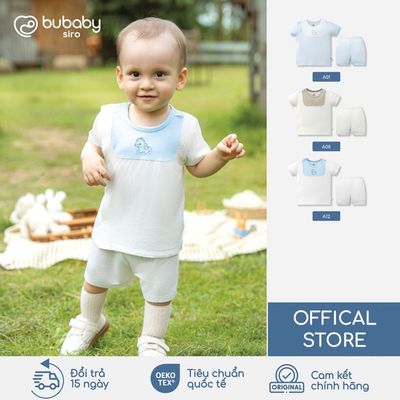 BU Baby Bộ cộc tay cài chéo, bộ sơ sinh cài chéo, newborn | Quần áo cao cấp mềm mịn | IVS130700