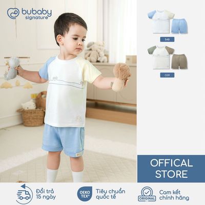 BU Baby Bộ cộc tay Soft Motion, bộ cộc tay cho bé từ 1–5 tuổi | Quần áo cao cấp mềm mịn | SBC130400