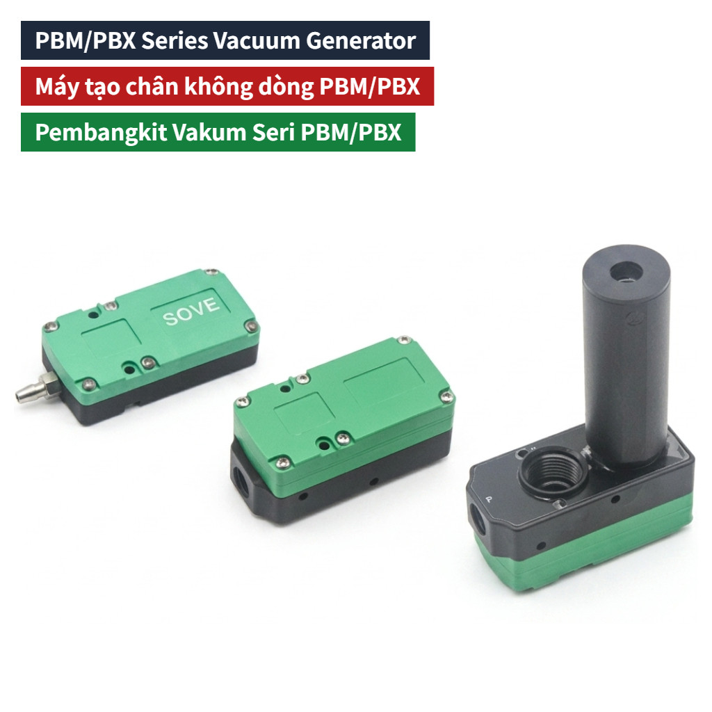 PBX Series Vacuum Generator Pneumatic Negative Pressure Generator Mini Multi-stage