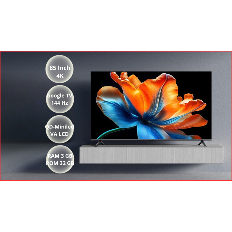 Google TV Xiaomi 4K 85 inch Smart Display S L85MC-STWN 2026 Phân phối chính hãng