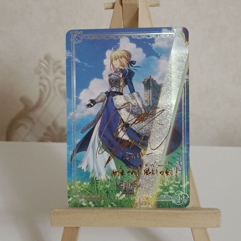 Thẻ Flash Fate My King saber Arturia Gold Mark 86 * 59 Size
