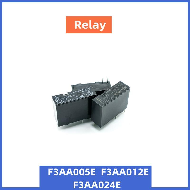 Hàng có sẵn: F3AA005E (5V), F3AA012E (12V), F3AA024E (24V) – rơle 4 chân mới