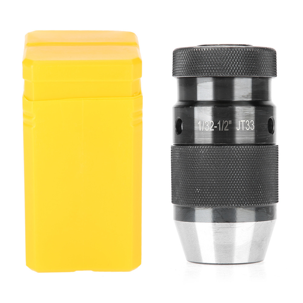 Thép Carbon 1 / 32-1 / 2 '' Máy tiện CNC Tự siết Khoan Chuck Bit Adapter JT33 Mount
