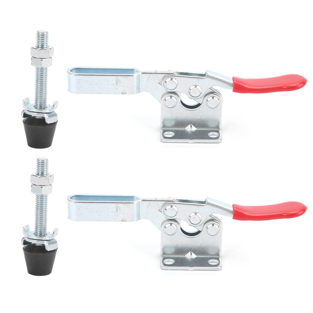 2 Chiếc Bật Tắt Kẹp Phát Hành Nhanh Giữ Đứng Kim Loại Chống Trượt Tay Dụng Cụ GH201B