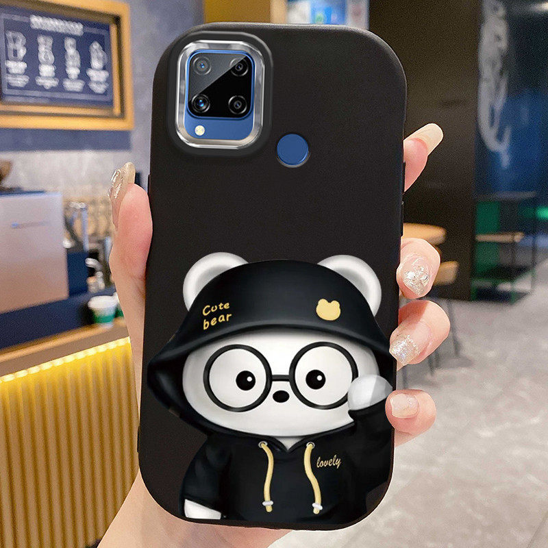 Ốp Lưng Áp dụng cho Realme C15 Case Gấu trúc Dễ thương