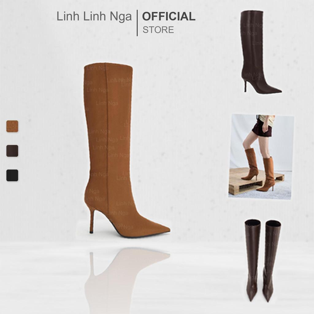 Bốt С&Κ Pointed Stiletto Knee-High Boots - CK1-90920146 chính hãng đủ bill