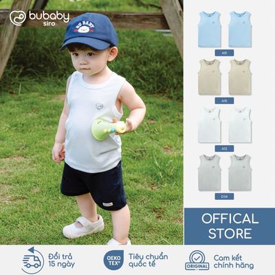 BU Baby Set 2 áo ba lỗ, áo sát nách, áo tank top, bộ đồ trẻ em | Quần áo cao cấp mềm mịn | IVS340400