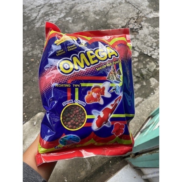 THỨC ĂN DINH DƯỠNG OMEGA CHO CÁ KOI, CÁ VÀNG, CÁM LA HÁN 100G | | 500G( V) ( SIZE M - 5MM)