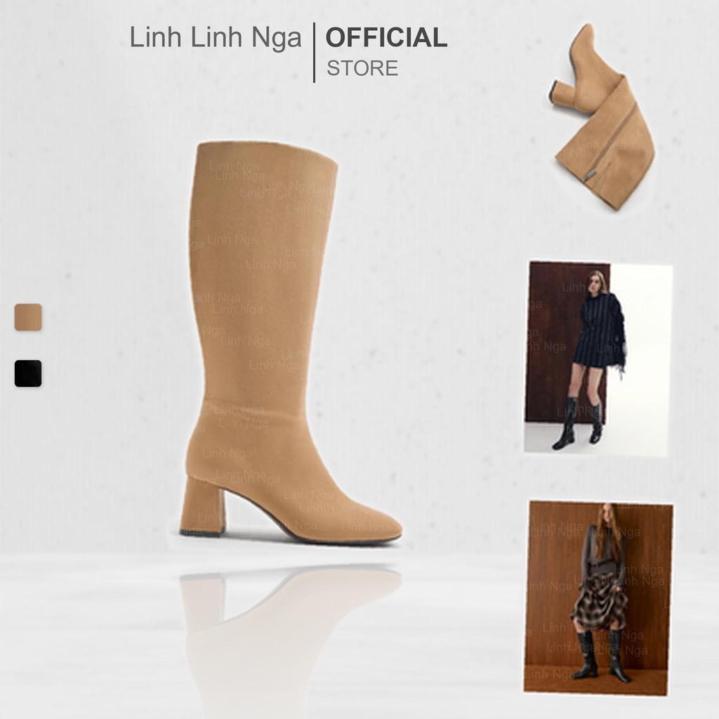 Bốt С&Κ Square-Toe Knee-High Boots - CK1-90280075 chính hãng đủ bill