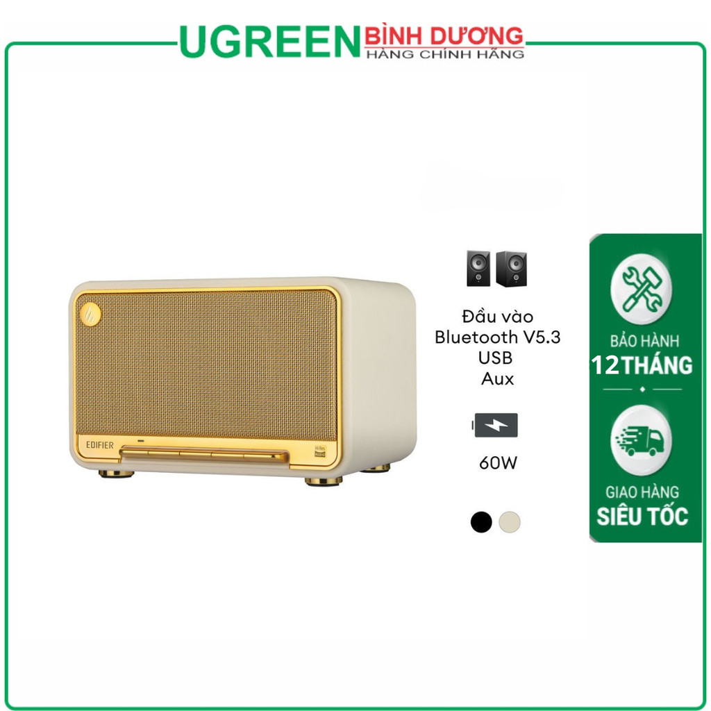 Loa máy tính EDIFIER D32, Bluetooth 5.3, màu trắng