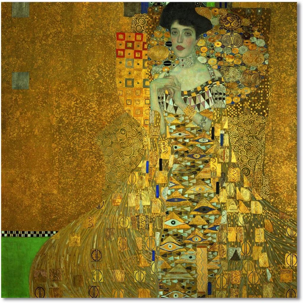 Vua Chân Dung Adele Bloch-Bauer I 1907 của Gustav Klimt - Tranh Nổi Tiếng Trên Canvas Gustav Klimt P