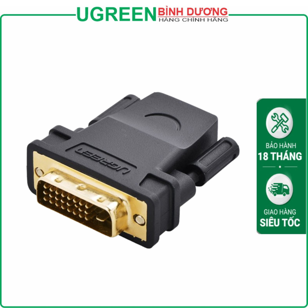 Đầu chuyển DVI To HDMI (DVI 24-1) Ugreen 20124