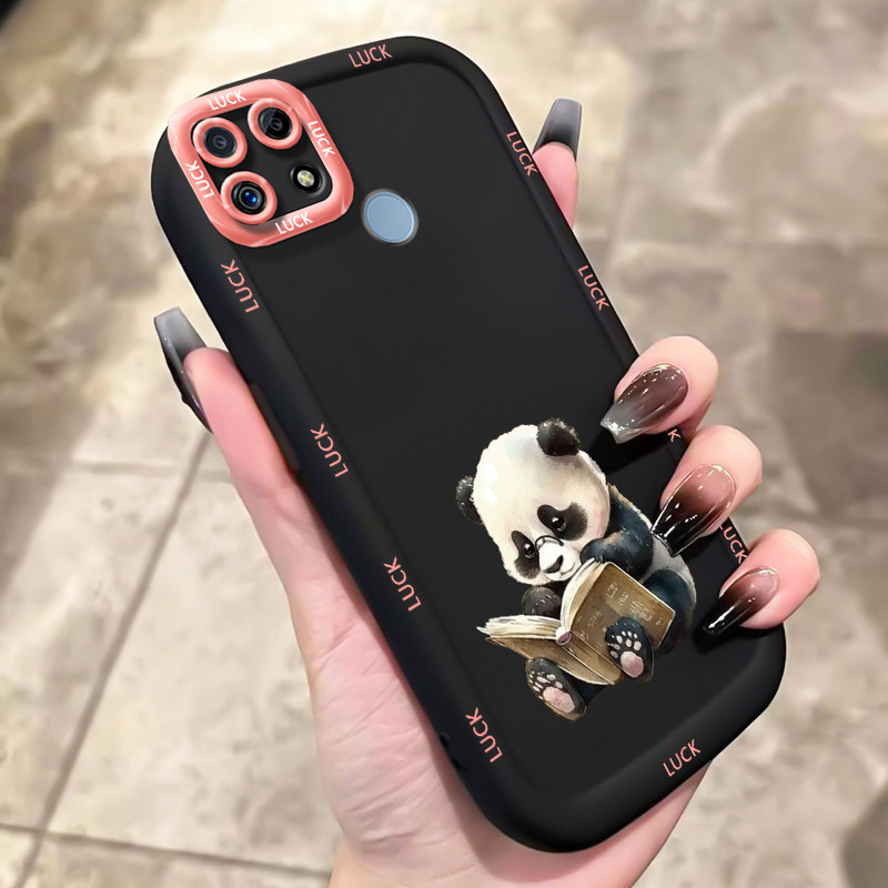 Ốp Lưng Realme C12 C15 C25 C25s C21Y C25Y Narzo 20 Narzo 30A Narzo 50A Case Silicon Đáng yêu Gấu trú