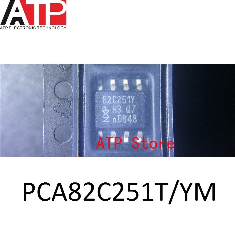 10 Cái / lốc 100% Mới Chính Hãng 82C251Y PCA82C251T SOP-8 PCA82C251T / YM CAN Giao Diện IC Chip