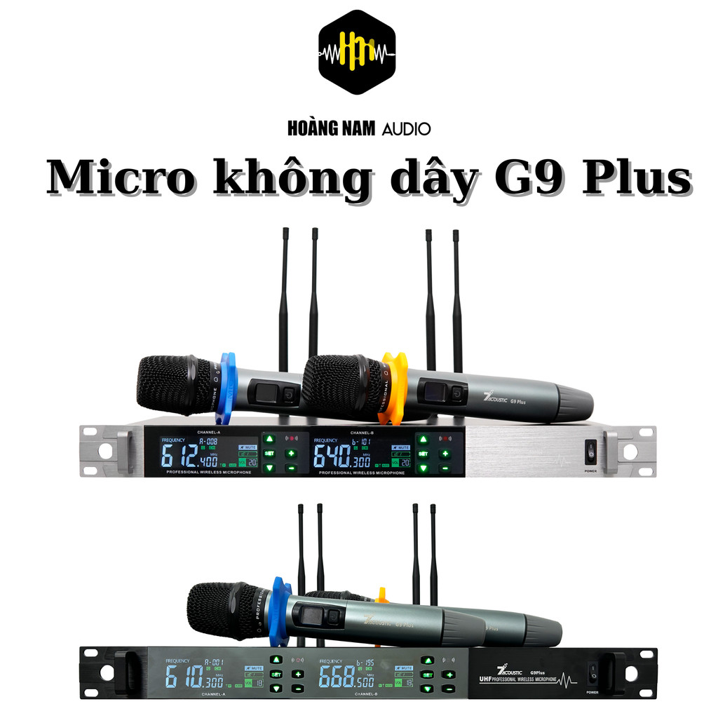 Micro 7Acoustic G9Plus - Hàng chính hãng - sóng UHF - Bảo hành 12 tháng