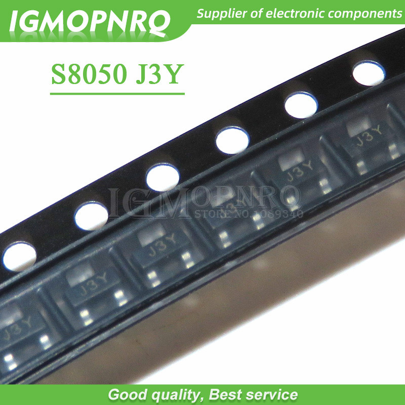 100 Chiếc SMD S8050 8050 J3Y NPN SMD Transistor SOT 23 Mới Ban Đầu Miễn Phí Vận Chuyển