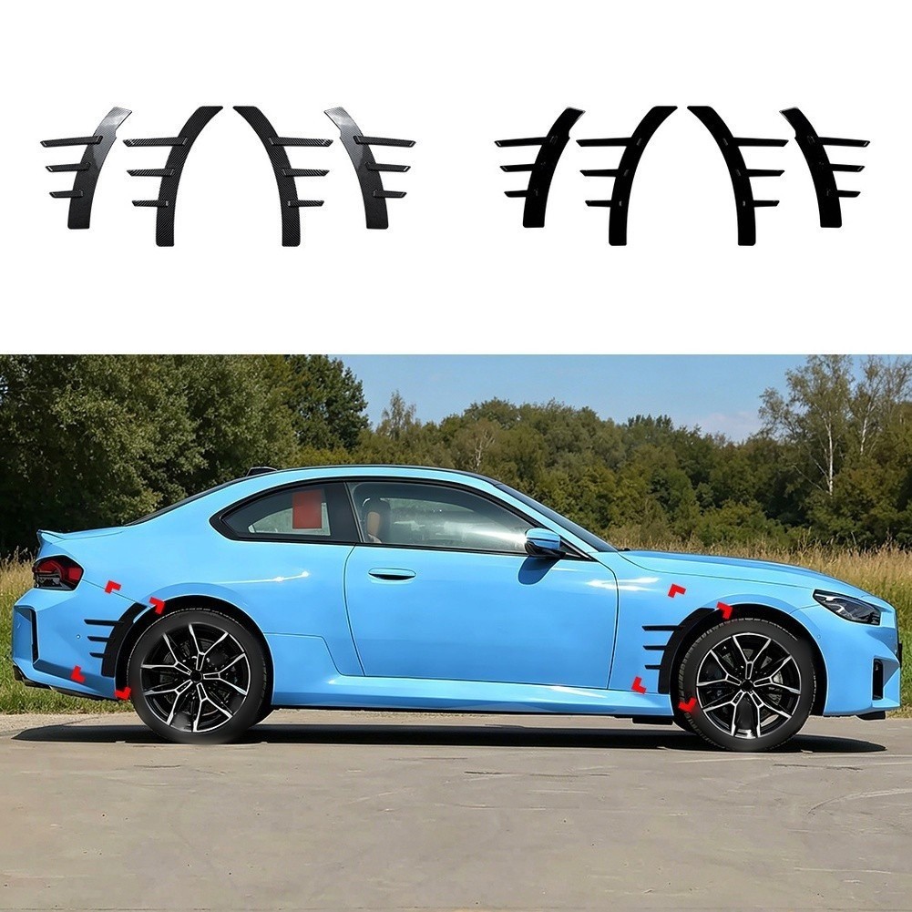 FENDER [MỚI] Vỏ viền chắn bùn phía trước phía sau ô tô cho BMW 2 Series G42 M2 G87 2022 + Phong cách