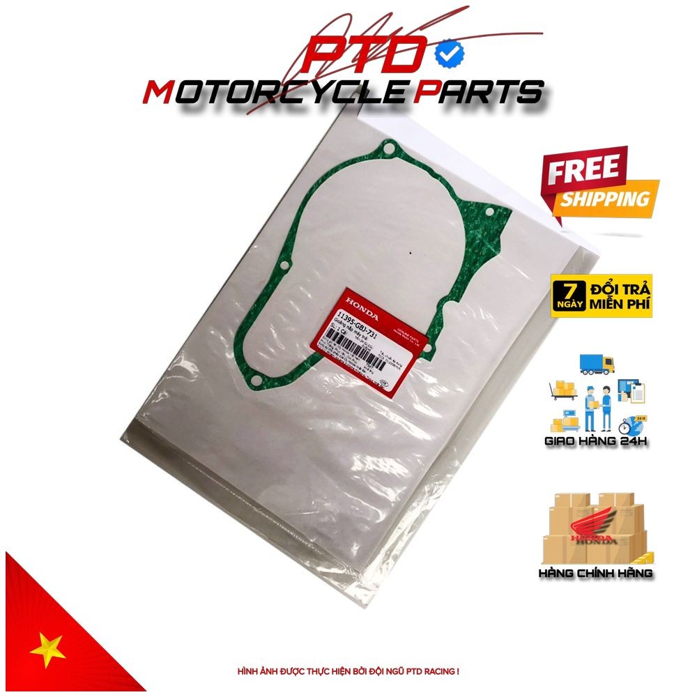 Gioăng nắp máy trái HONDA Dream, Future, Wave  _(11395GBJ731)_36D 3C