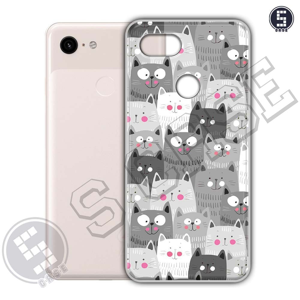 Ốp Lưng Cho Google Pixel 3 XL, Pixel 3 Nhiều Mẫu SLC02 Yêu Mèo
