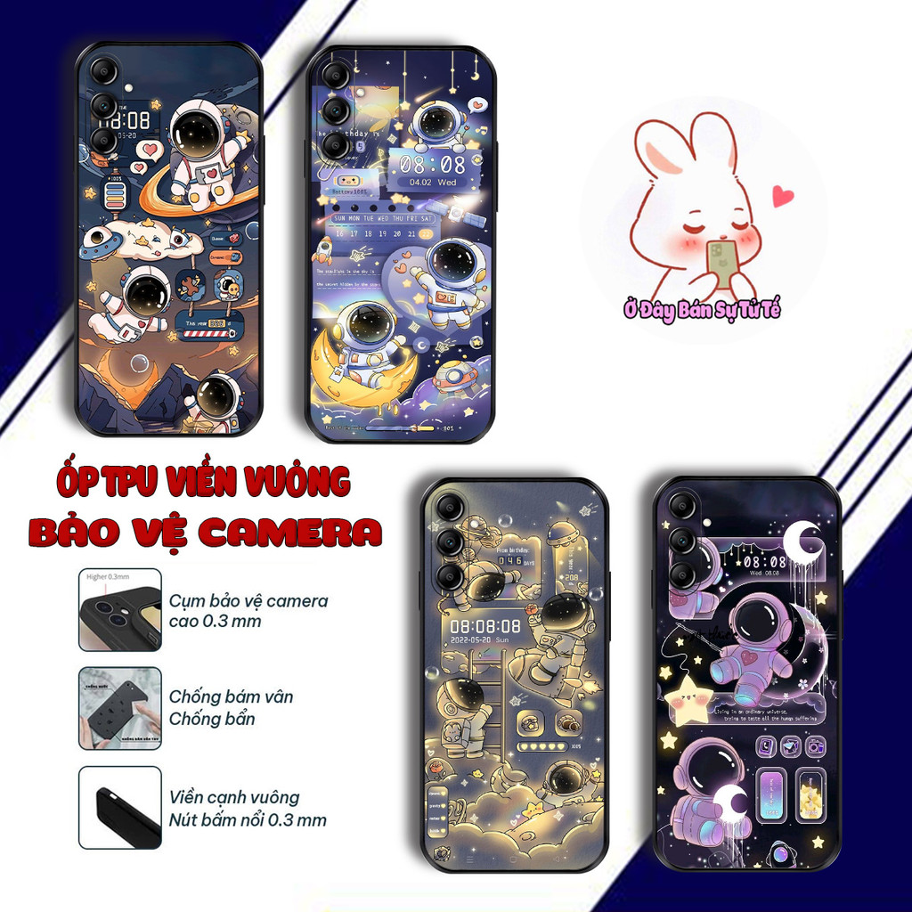Ốp lưng Samsung A05S A04S A13 A14 A15 A16 A26 A36 A56 phi hành gia cute Astronaut cute đẹp