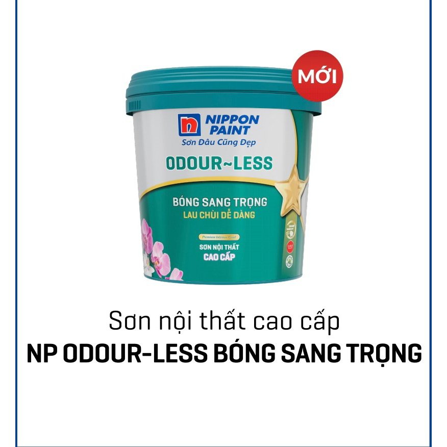 Sơn nội Nippon Odour Less Bóng sang trọng 5L - BA