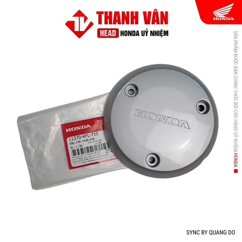 Nắp Chắn Nhiệt Phải HONDA Dream 100, Wave 100 Nhũ (11370KFL710)