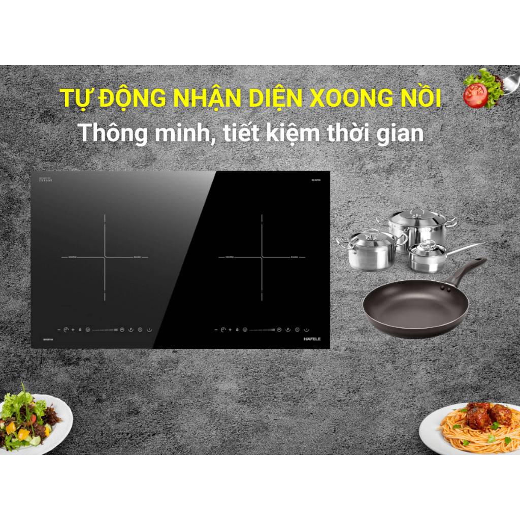 Bếp từ Hafele HC I7326B 533.09.989 – 2 vùng nấu, mặt kính Đức cao cấp