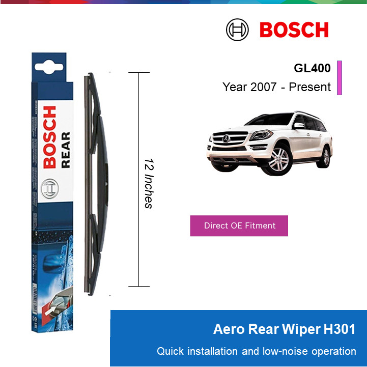 GẠT MƯA SAU BOSCH H301 12": MERCEDES-BENZ GL400 ĐỜI XE 2007 ĐẾN NAY
