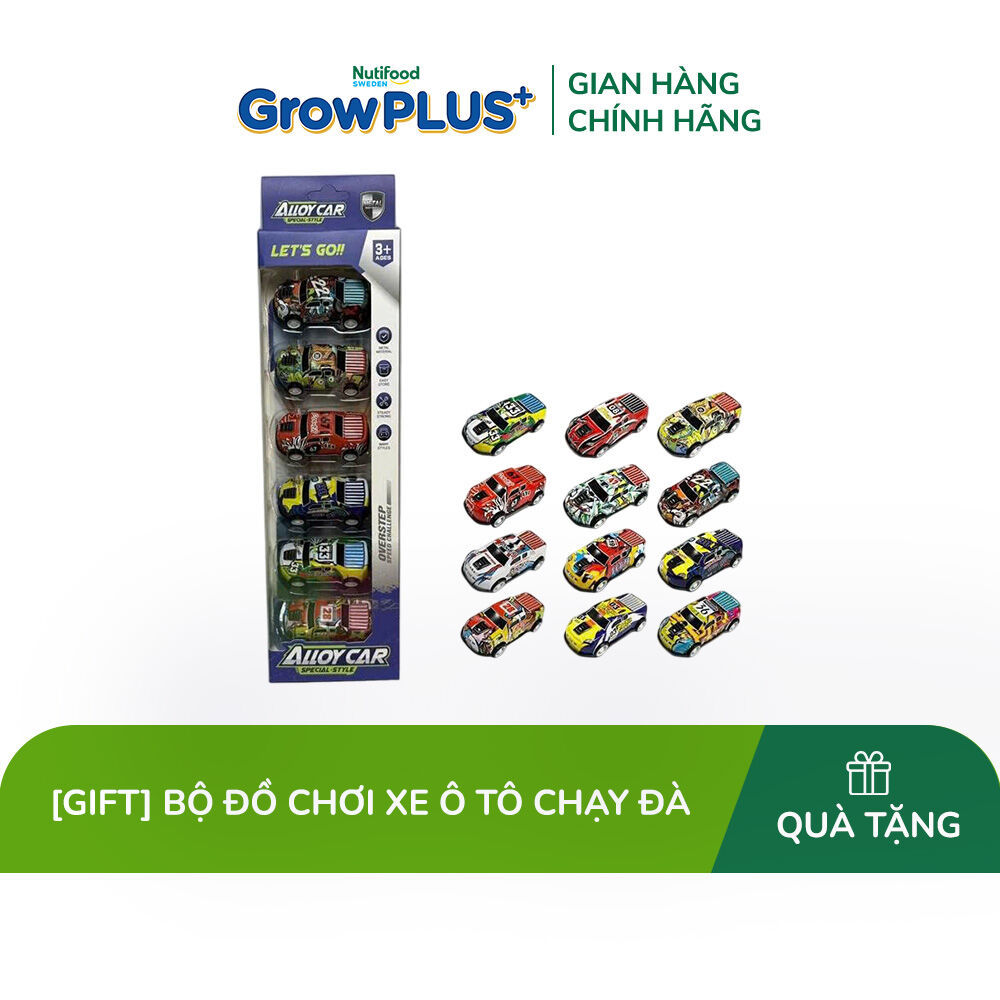 [Quà tặng không bán] Đồ chơi trẻ em bằng nhựa:bộ xe ô tô chạy đà