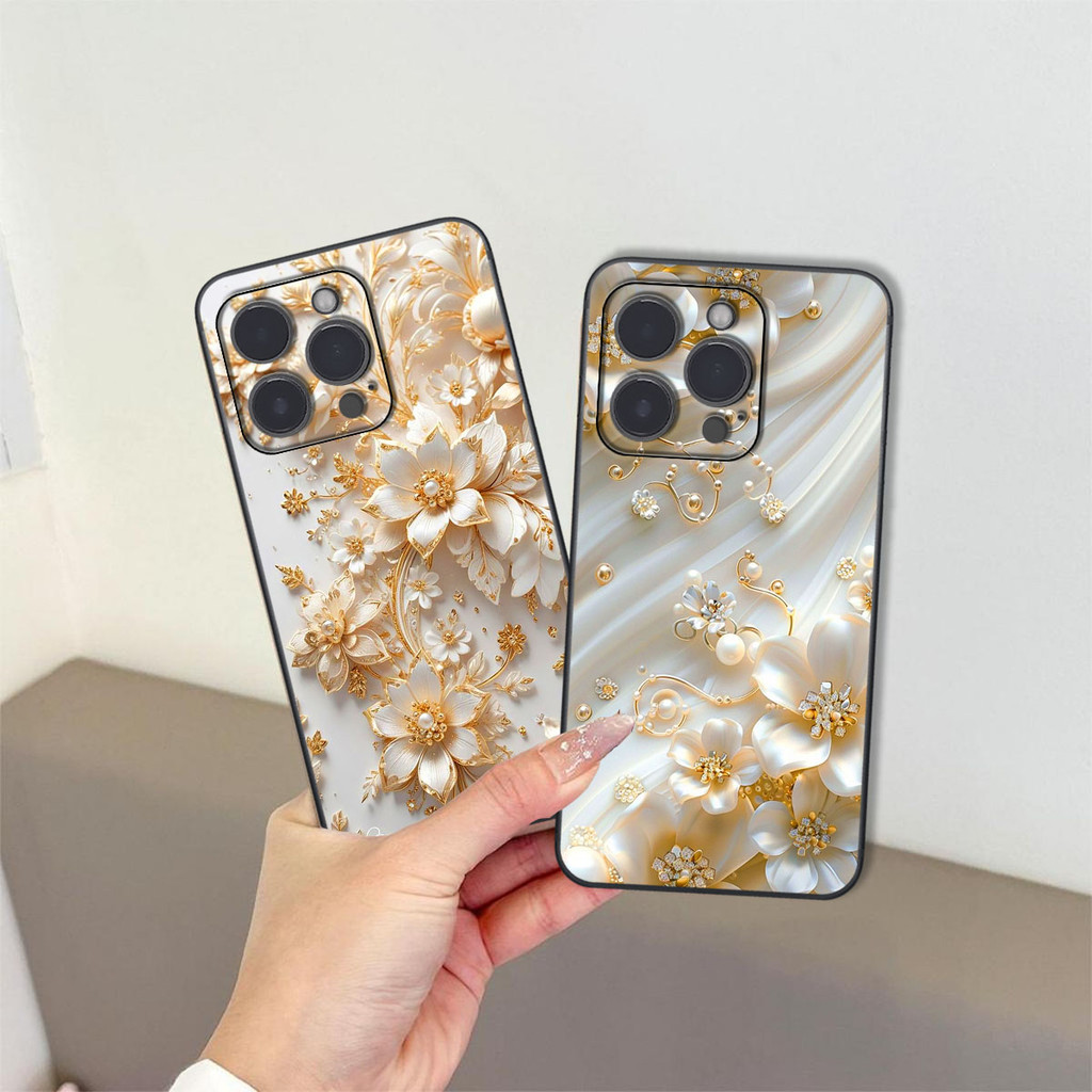 Ốp lưng Iphone 16 / 16 PRO / 16 PLUS / 16 PRO MAX / 16E in hình hoa xinh LUNA CASE