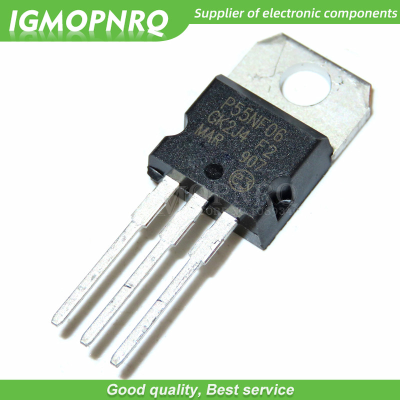 10 Cái / lốc STP55NF06 P55NF06 MOS N TO 220 Mới nguyên bản