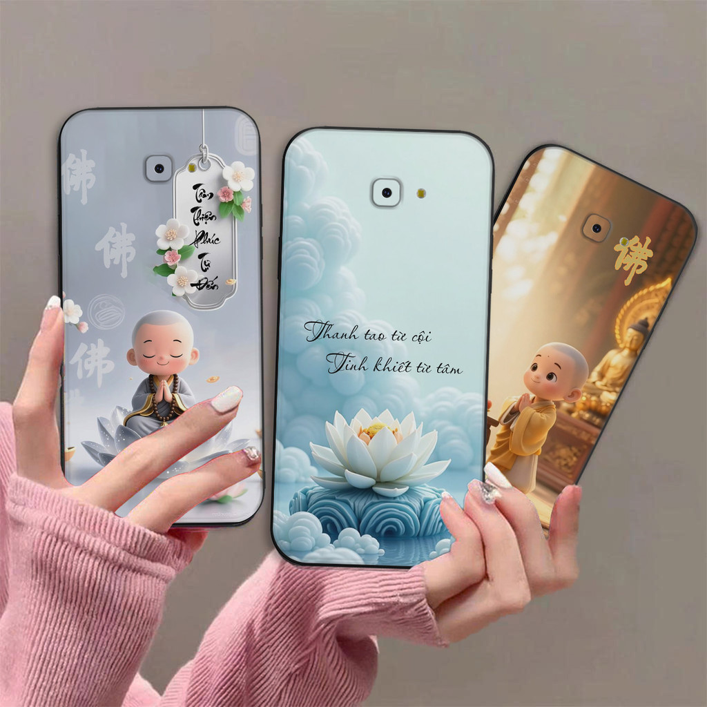 Ốp lưng Samsung J4 Plus / J4 2018 / J4+ / J4 Prime in hình thư pháp, bình an, may mắn