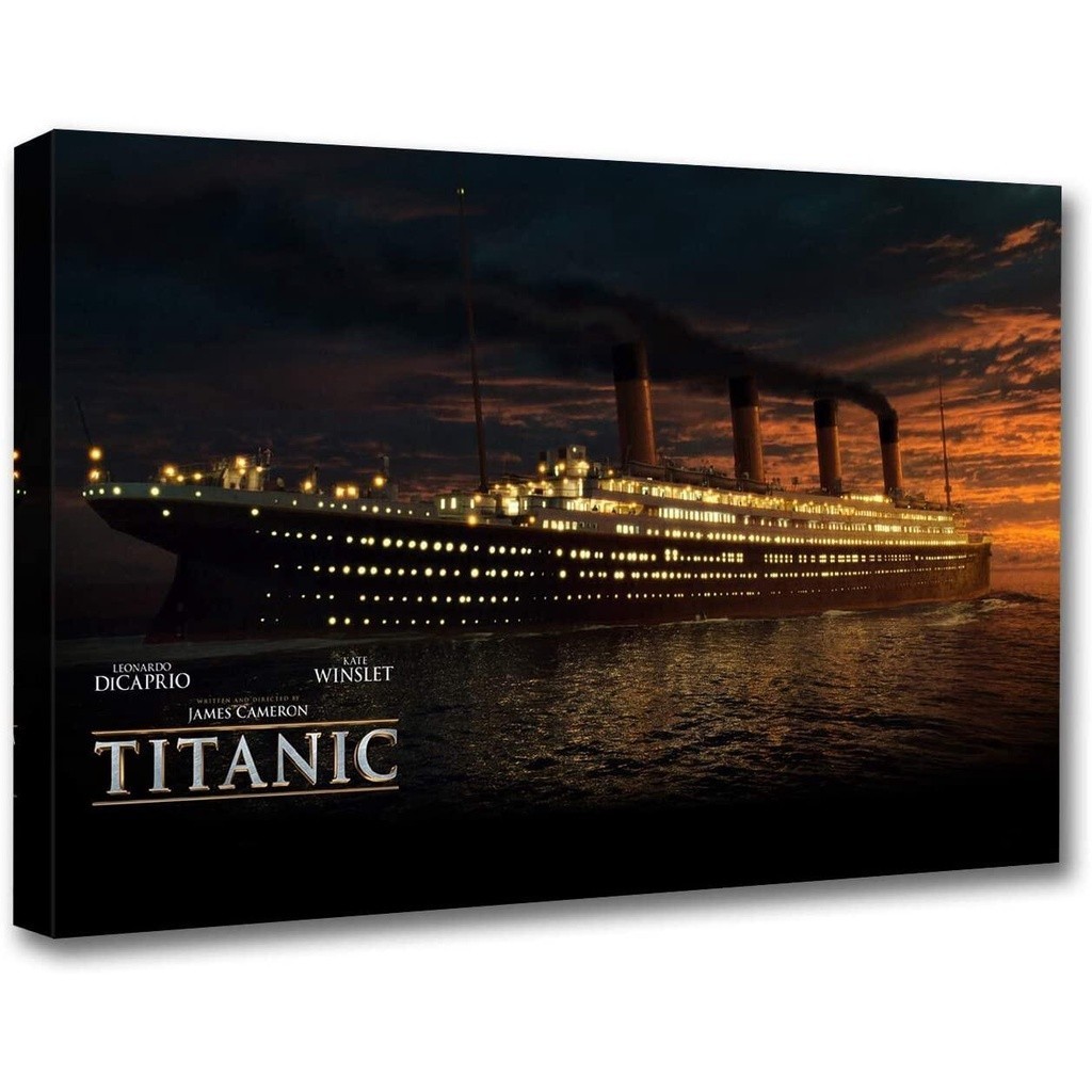 Poster và In Hình Titanic Trên Phim Vải Kate Winslet Leonardo Dicaprio Billy Zane Kathy Bates Mast