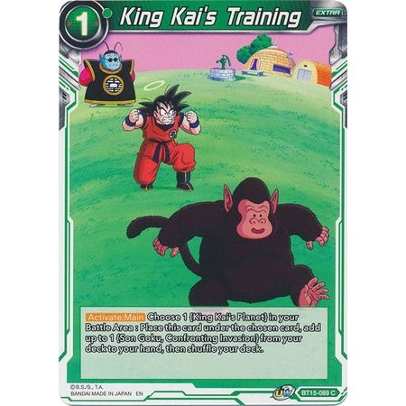 Thẻ Bài Dragon Ball King Kai's Training - BT15-089 - Common