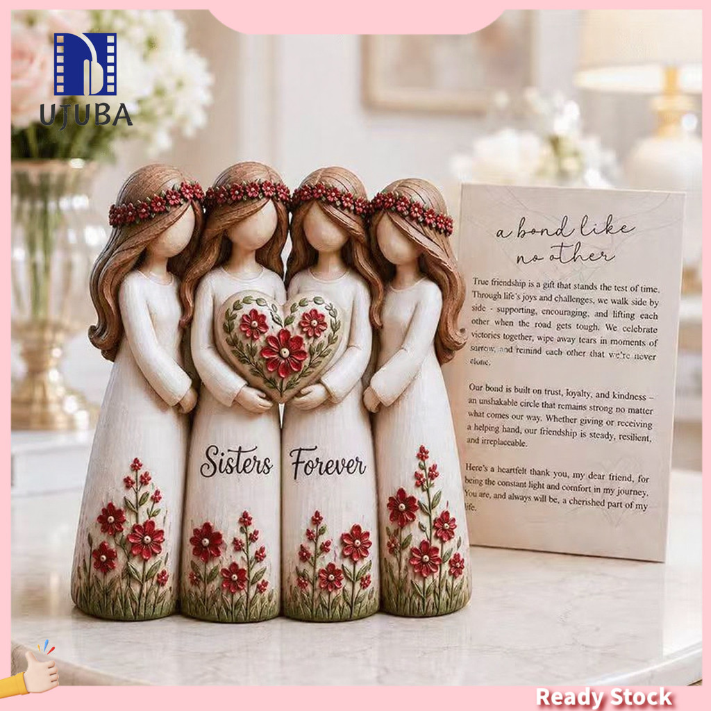 [UJB]☆Tượng Chị Em Chị Em Mãi Mãi Thủ Công Nhựa Điêu Khắc Với 2 3 4 Chị Tượng Nhỏ Tình Bạn Dành Cho 