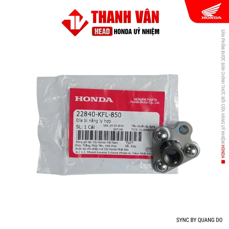 Đĩa Bi Nâng Ly Hợp HONDA Dream, Future, Wave (22840KFL850)