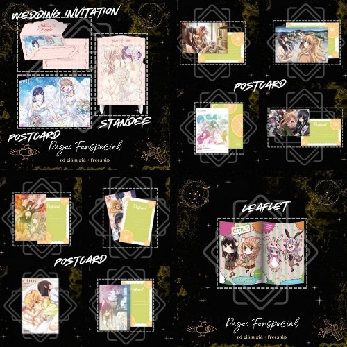 [CHỈ PHỤ KIỆN] Postcard, Thiệp, Khung Ảnh, Poster, Leaflet - CITRUS - Saburouta - Tập 1 -> 10 - Bản 