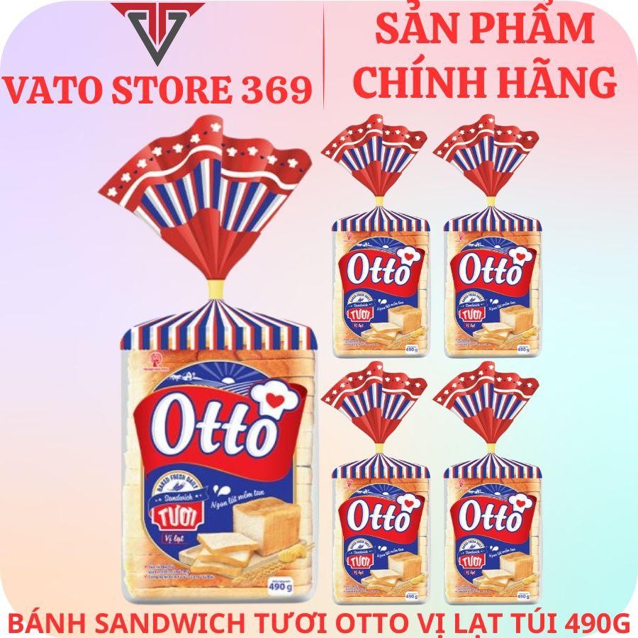 Bánh mì sandwich lạt OTTO túi 490g