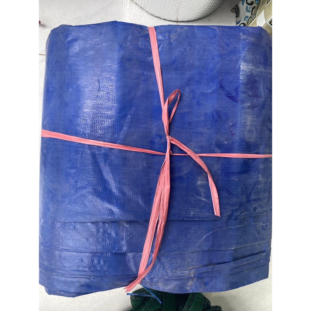 Bạt xanh cam thường khổ 6m