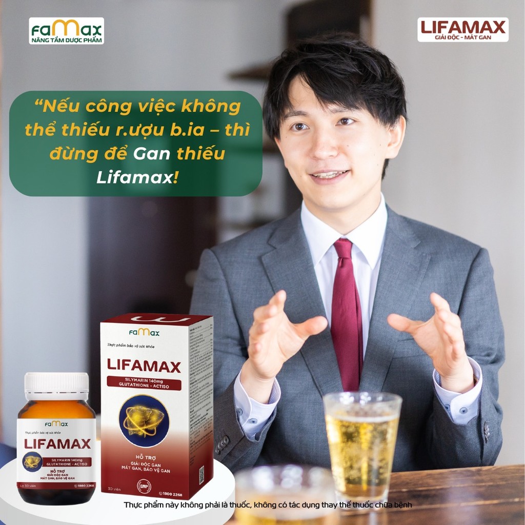 [Live Có Giá Rẻ Vô Địch] BẢO VỆ GAN LIFAMAX phục hồi gan, mát gan, giảm nóng, giảm mụn