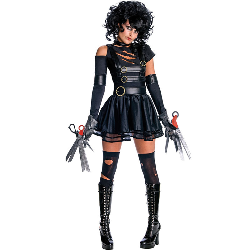 Phim Edward Scissorhands Trang Phục Cho Người Lớn Nữ Cảnh Sát Trang Phục Hóa Trang Cho Halloween