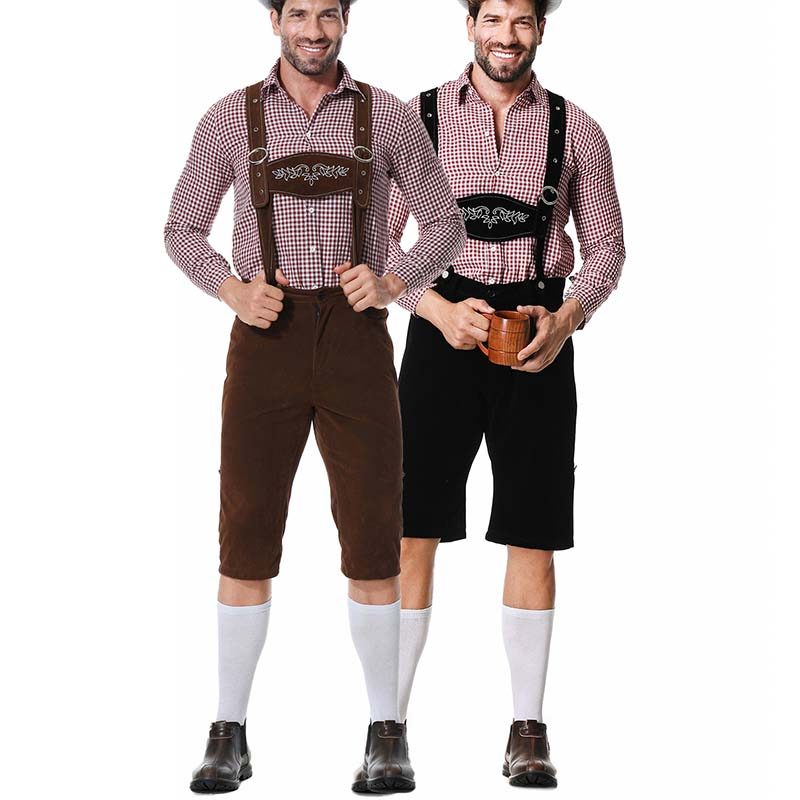 Nam Bavarian Oktoberfest Lederhosen Trang Phục Cosplay Lễ Hội Bia Đức