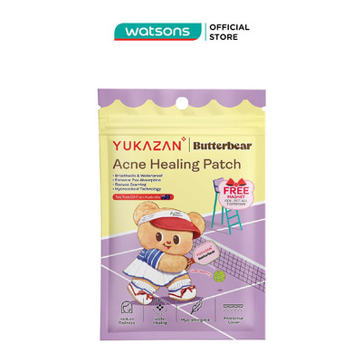 Miếng Dán Mụn Yukazan Butterbear Acne Healing Patch (Thể Thao) 30 miếng