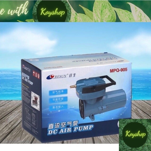 Máy thổi khí oxy xài bình 12v Resun Mpq 905 - bảo hành 6 tháng