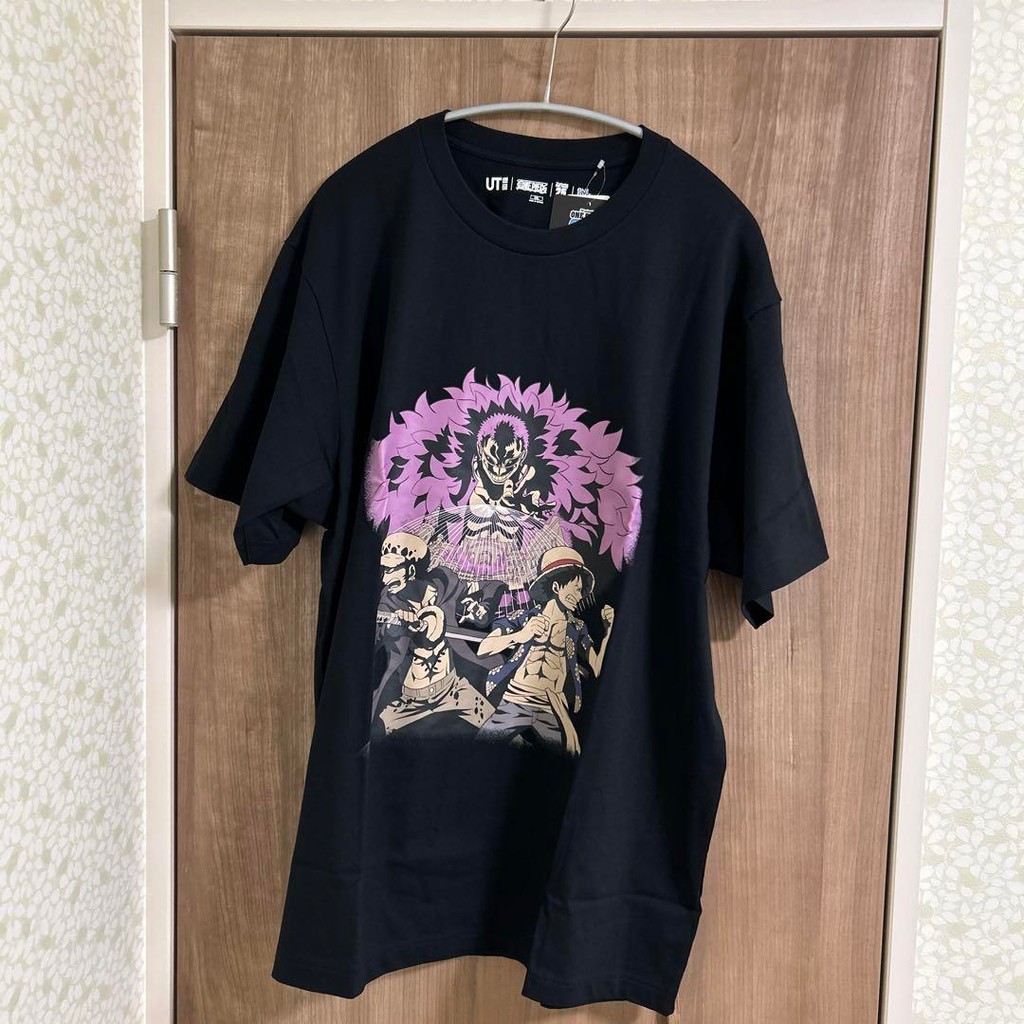 【Direct from Japan】Áo thun Uniqlo kỷ niệm 25 năm Anime One Piece, Màu đen, Size XXL, Mới kèm thẻ【Jap