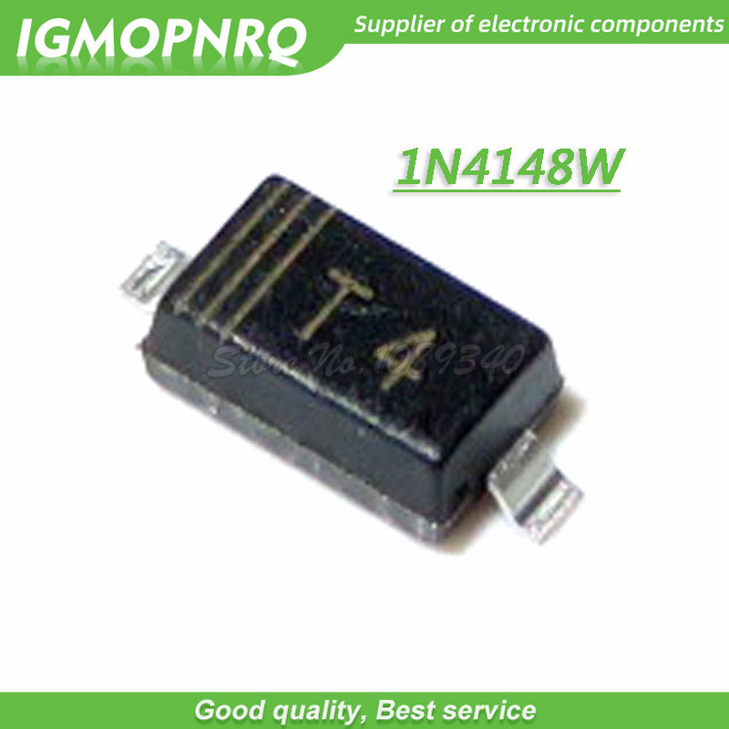 100 Cái / lốc Làm T4 1N4148 SMD 0805 SOD 323 Switching Diode 1N4148WS 0805 (SOD323) Mới Chính Hãng