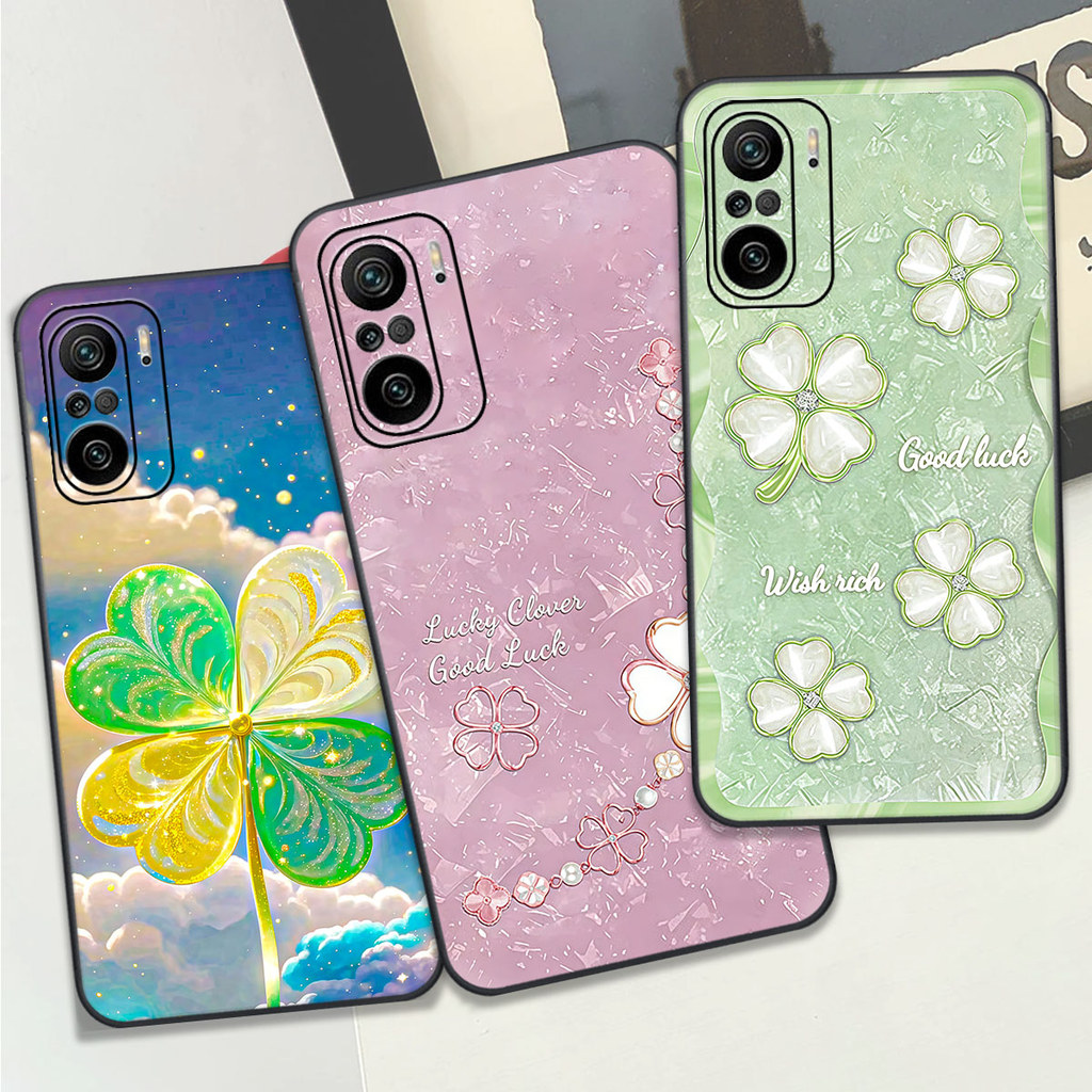 Ốp lưng dành cho Xiaomi Redmi K40 / K40 Pro / K40 Gaming in hình hoa cỏ 4 lá clover case